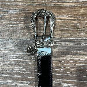 Vintage 90's Brighton Reversible Brown & Black Leather Crocodile Belt